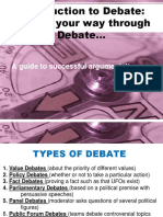 Introduction To Debate: Finding Your Way Through Debate : A Guide To Successful Argumentation