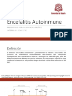Encefalitis Autoinmune: Presentado Por: Laura Mora Muñoz Interna Xii Semestre