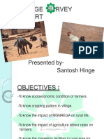 Village Survey: Presented By-Santosh Hinge