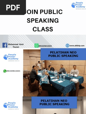 Contoh Proposal Pelatihan Doc, Materi Public Speaking PDF, Proposal Pelatihan PDF, Materi Publik Speaking PDF