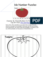 Vegetable Number Puzzles