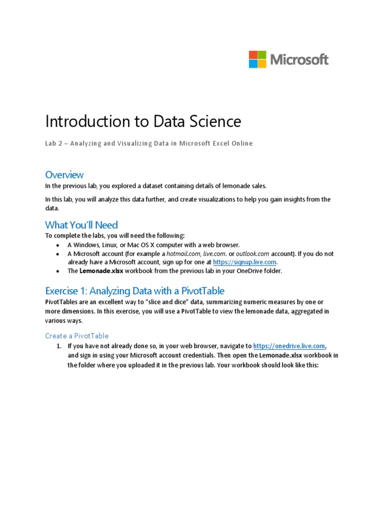 Excel Data Analysis and Visualization | PDF | Computing | Software