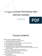 Pengaturcaraan Permainan Dan Warisan Budaya: LMCR2523