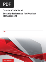 Security Reference for Product Management