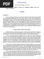 Petitioner vs. vs. Respondent: Second Division