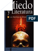 Miedo y Literatura de Luis Martínez de Mingo