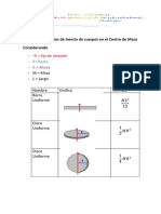 Tabla de momentos de incercia de cuerpos CM.docx