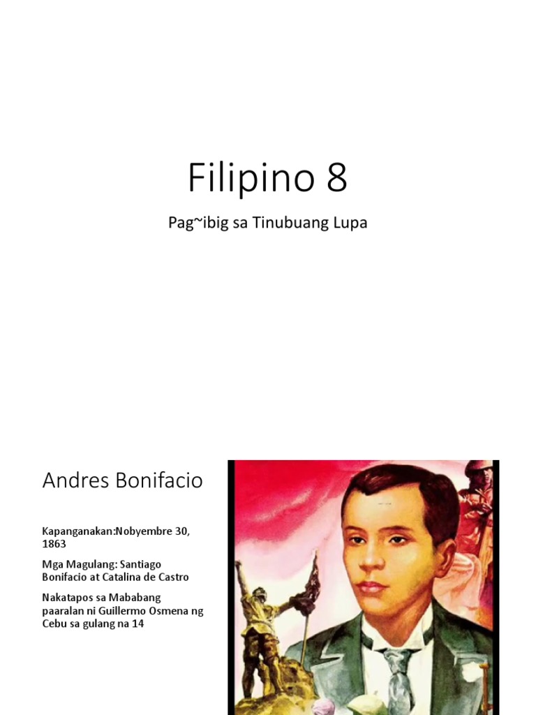 Filipino 8 Pag Ibig Sa Tinubuang Lupa | PDF