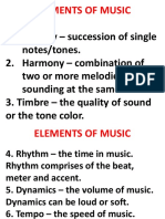 Elements of Music