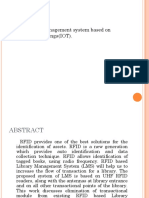 Smart Library Management System Based On Internet of Things (IOT)