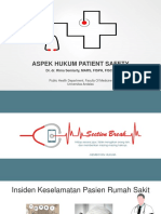 4.1.2.7 Aspek Hukum Patient Safety