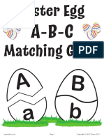 Easter Egg ABC Matching PDF