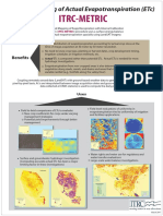 Benefits: Remote Sensing of Actual Evapotranspiration (Etc)