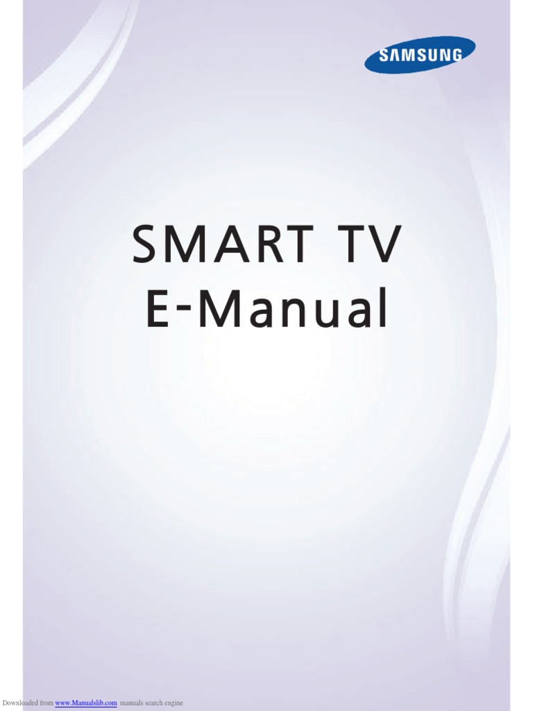 Smart Tv E Manual Downloaded From Manuals Search Engine Pdf