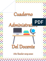 Cuaderno Administrativo Del Docente 2019-2020
