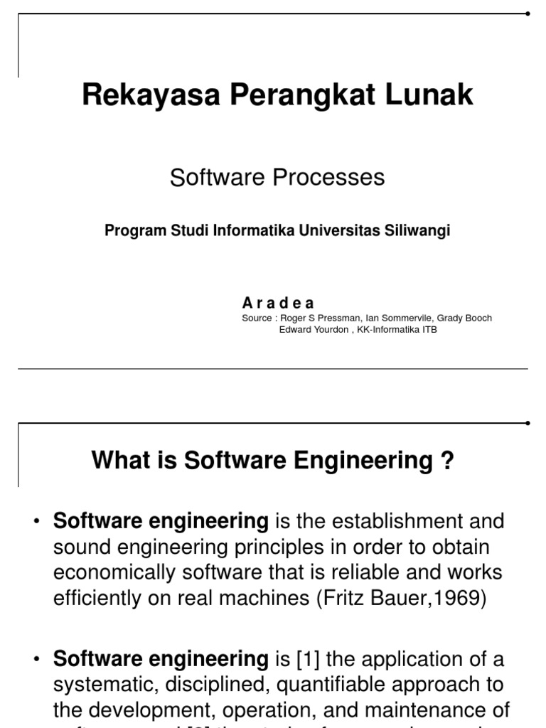 RPL-2 Proses Perangkat Lunak | PDF | Software Development | Software ...
