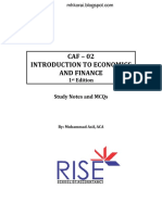 CAF - 02 - Economics - Study - Notes - and - MCQs-1 2 PDF