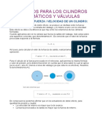 Calculo de Cilindros y Valvula Neumaticas