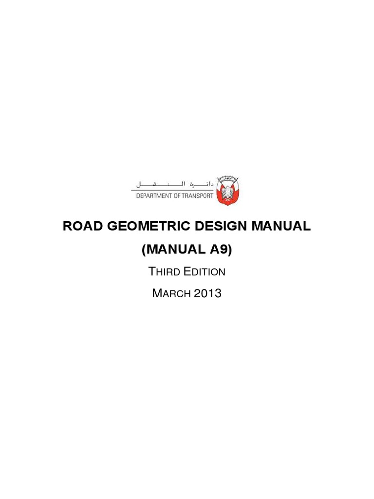 Road Geometric Design Manual PDF Interchange (Road) Road