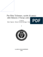 Crevato-Selvaggi, Bruno. Fasti Dalmati. Reggimenti e Rettori Nella Dalmazia Veneziana. Dalmatian Rolls. Districts of The Venetian Dalmatia and Their Governors PDF