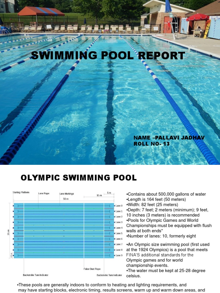 site visit report on swimming pool