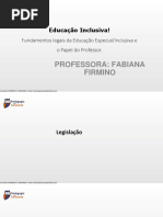 Slide Aula 05 Educacao Inclusiva