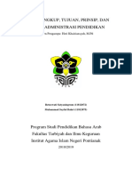 Ruang Lingkup, Tujuan, Prinsip Dan Fungsi Administrasi Pendidikan