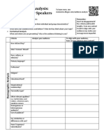 Audience Analysis Worksheet PDF