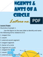 Lec8 - Tangents and Secants of A Circle