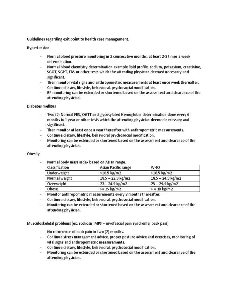 Guidelines For Hcm Pdf Obesity Hypertension