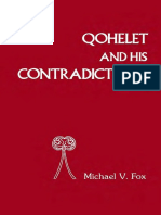Qohelet and His Contradictions Jsot Supplement Ser PDF