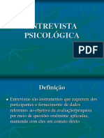 ENTREVISTA PSICOLÓGICA