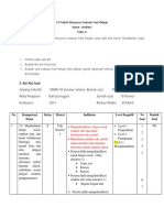 No Kompetensi Dasar Kelas Materi Indikator Level Kognitif No Soal Bentuk Soal