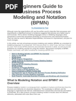 Beginners Guide To Business Process Modeling and Notation