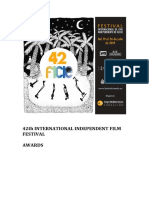 42th Elche International Independent Film Festival. Awards