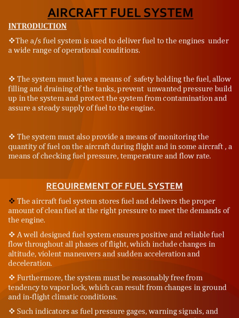 Aircraft Fuel System PDF Valve Machines