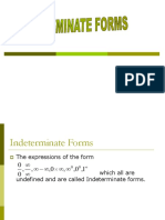 Indeterminate Forms and L'Hospital's Rule