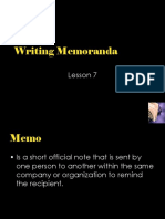 6. Writing Memoranda