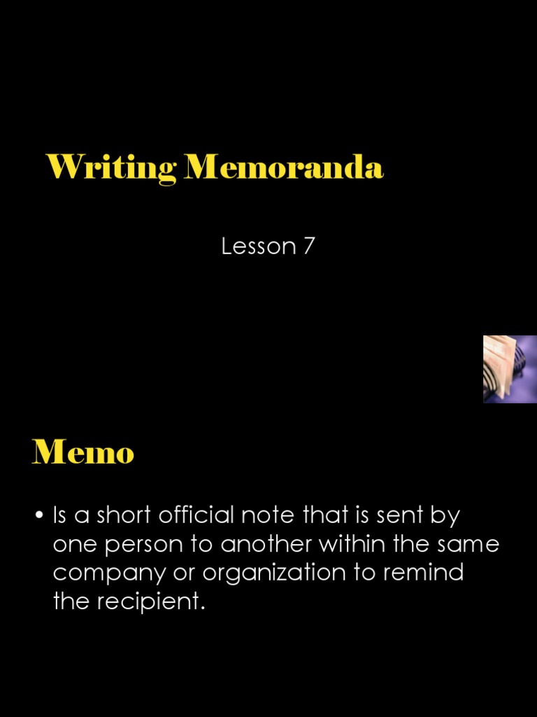 Writing Memoranda PDF Memorandum Semiotics