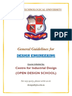 General Guidelines For: Design Engineering