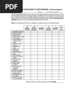 Escala SPADI: Avaliação de Dor e Incapacidade | PDF | Dor