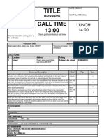 10 call sheet template