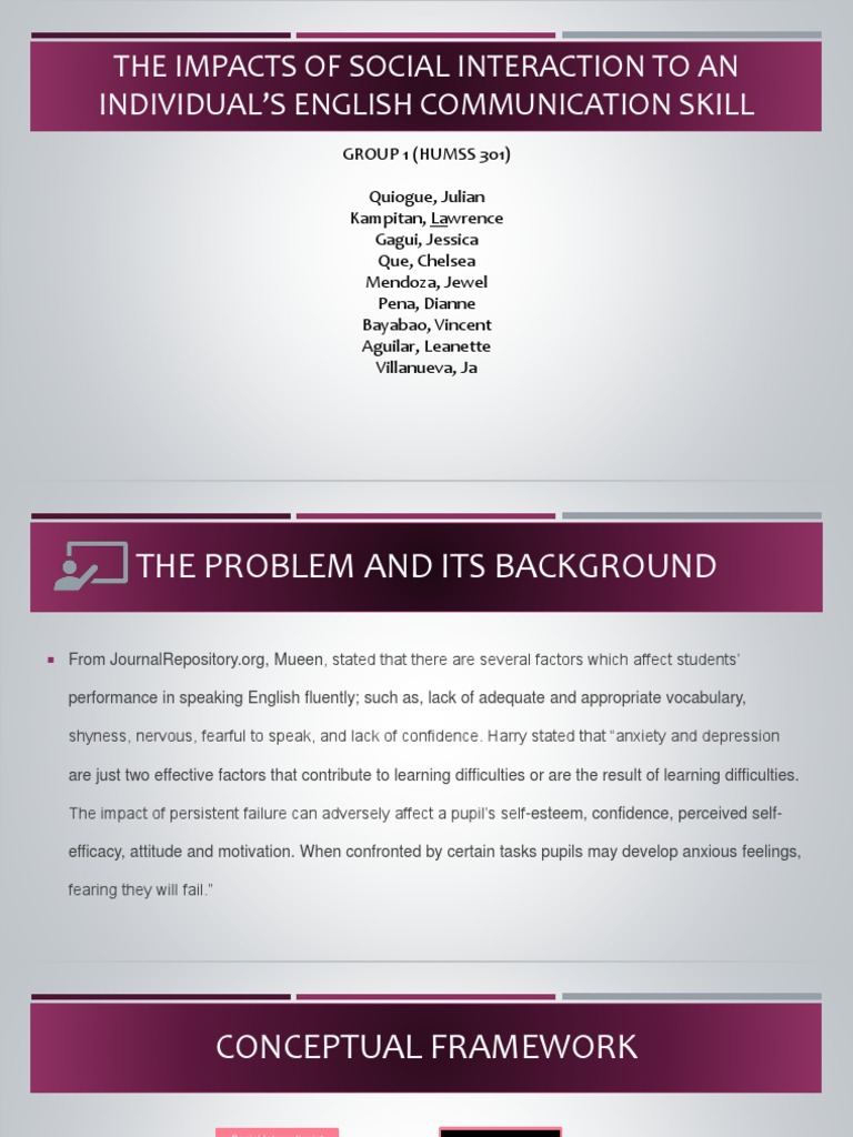 Impact of Social Interaction on English Skills | PDF | Survey ...