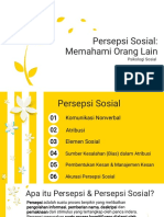 Psikologi Sosial - Memahami Orang Lain