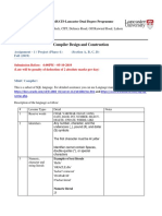 Assignment 1 - Regular Expression & DFA