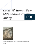Lines Written A Few Miles Above Tintern Abbey - Wikipedia PDF