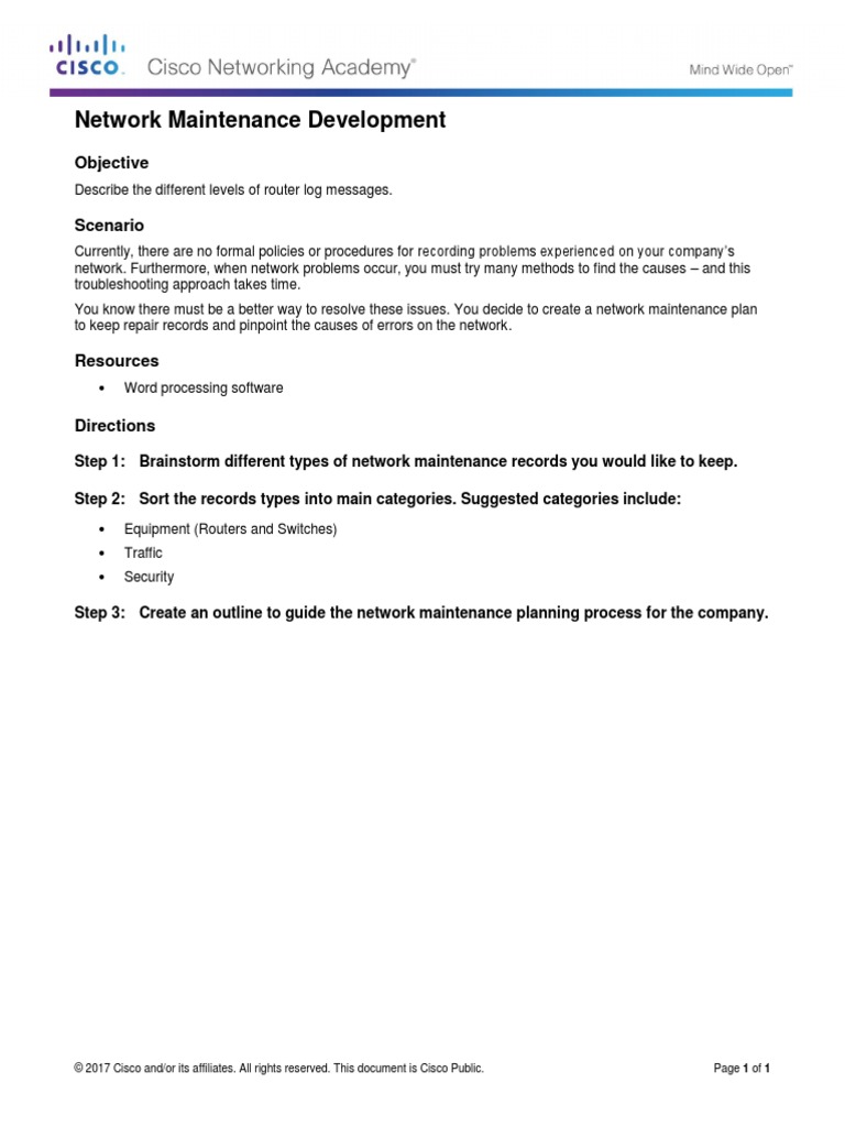 5.0.1.2 Class Activity PDF | PDF