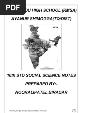 Sslc Full Social Notes