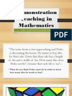 PowerPoint Demonstration Teaching in Mathematics
