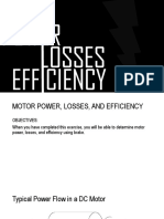 Motor Power, Losses and Efficiency